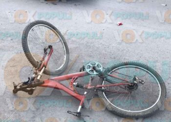 Ciclista resulta herido tras ser embestido por camioneta en Ciudad Victoria, Tamaulipas