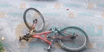 Ciclista resulta herido tras ser embestido por camioneta en Ciudad Victoria, Tamaulipas