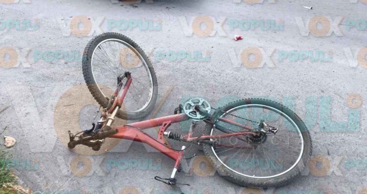Ciclista resulta herido tras ser embestido por camioneta en Ciudad Victoria, Tamaulipas