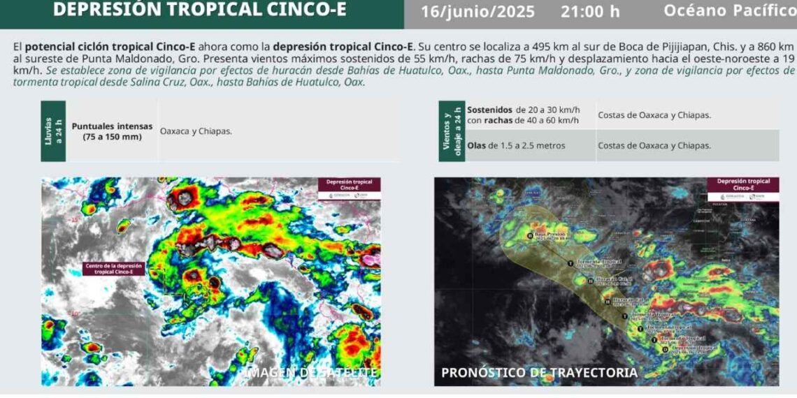 Ciclón tropical Cinco-E