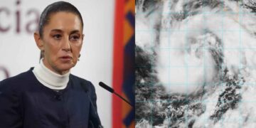 Claudia Sheinbaum alerta por tormenta tropical 'Erick'; podría convertirse en huracán categoría 2