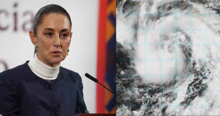 Claudia Sheinbaum alerta por tormenta tropical 'Erick'; podría convertirse en huracán categoría 2