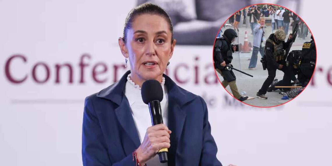 Claudia Sheinbaum confirma 35 mexicanos detenidos en redadas migratorias en Los Ángeles