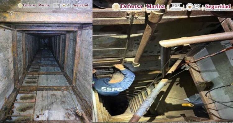 Clausuran túnel que cruzaba desde Tijuana hasta San Diego, California