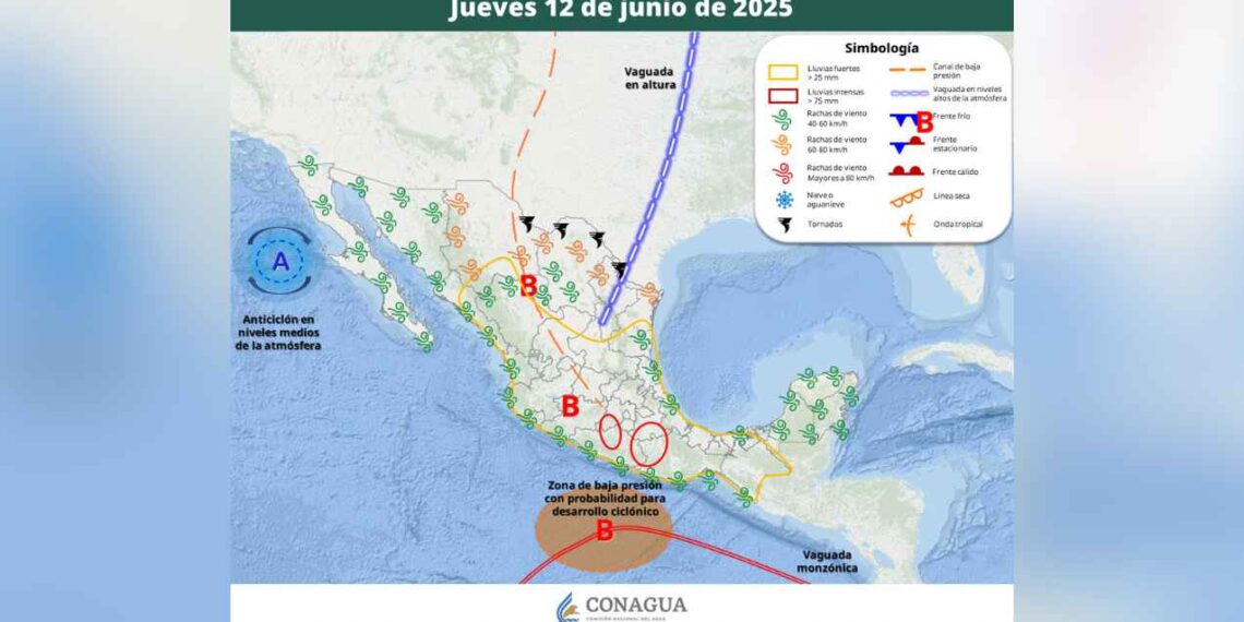 Clima 12 de junio en México