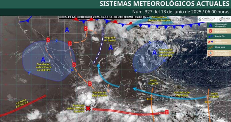 Clima 13 de junio: ¿Dónde seguirá afectando el potencial ciclón tropical Cuatro-E?