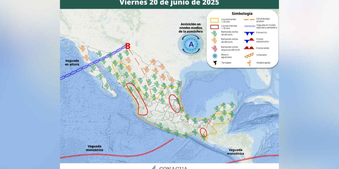 Clima 20 junio México