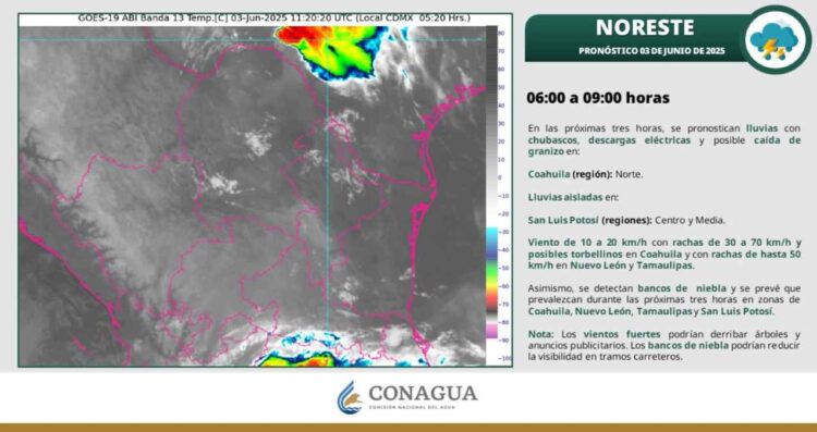 Clima 3 de junio: ¿Habrá precipitaciones con fuertes vientos en Tamaulipas?