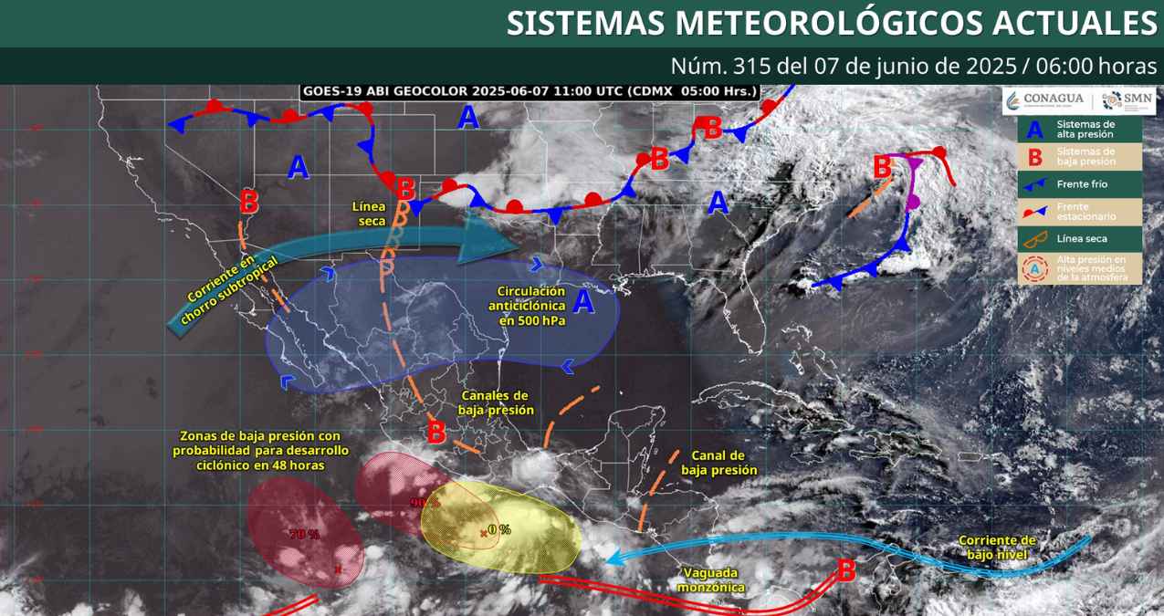 Clima 7 de junio en México: ¿Cómo estará el día de hoy?