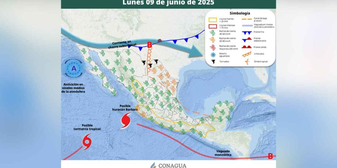 Clima 9 junio México
