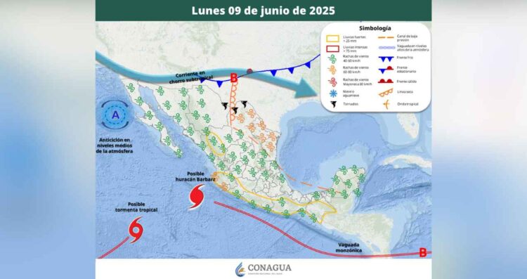Clima 9 junio México