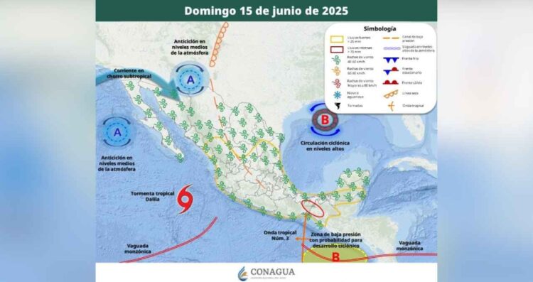 Clima México 15 de junio