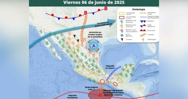 Clima México 6 junio