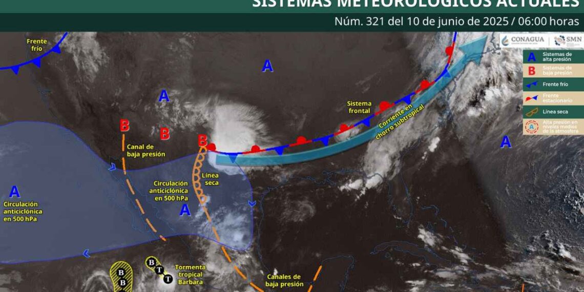 Clima en México para el 10 de junio: ¿Dónde afectará el ingreso de una nueva onda tropical?