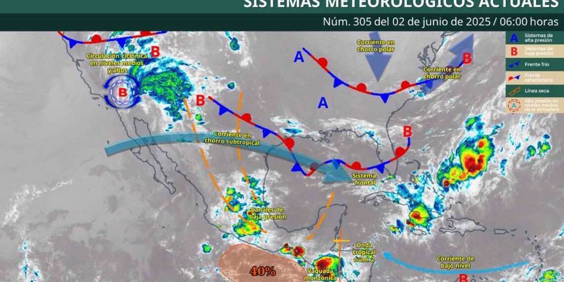 Clima en México ¿Se esperan chubascos o altas temperaturas este lunes 2 de junio?