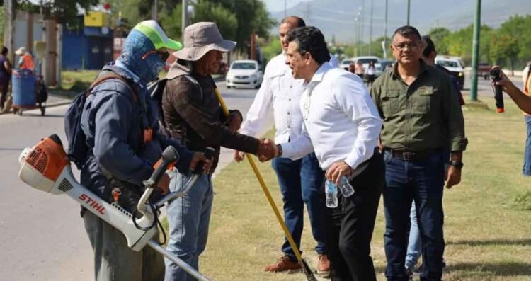 Con limpieza, instalación de luminarias y bacheo se transforma Ciudad Victoria