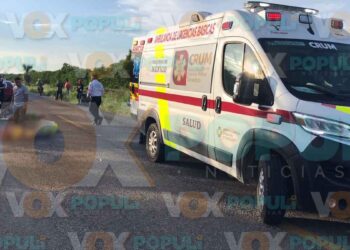 Conductor acelerado arrolla a pareja en motocicleta, en Cd. Victoria, Tamaulipas