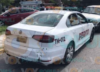 Conductor cambia de carril sin precaución y provoca choque en Ciudad Victoria, Tamaulipas