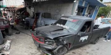 Conductora en estado de ebriedad provoca carambola en pleno centro de Matamoros, Tamaulipas