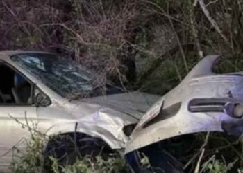 Dos menores resultan con lesiones leves tras volcadura en la carretera San Fernando-Reynosa en Tamaulipas