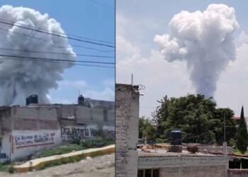 Explosión de polvorín en Tultepec, Estado de México, moviliza a cuerpos de emergencia