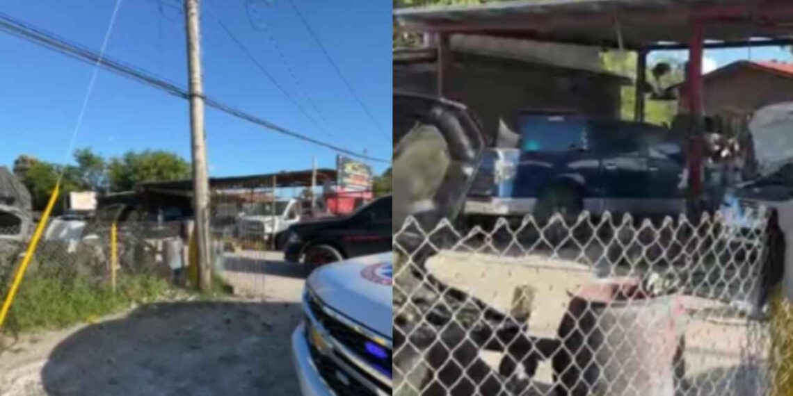 Fallece masculino de un aparente infarto en un 'yonke' en la carretera Matamoros-Victoria