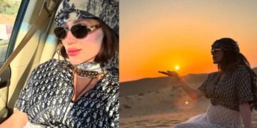 Fernanda Gómez presume su embarazo con tiernas fotos en Arabia Saudita