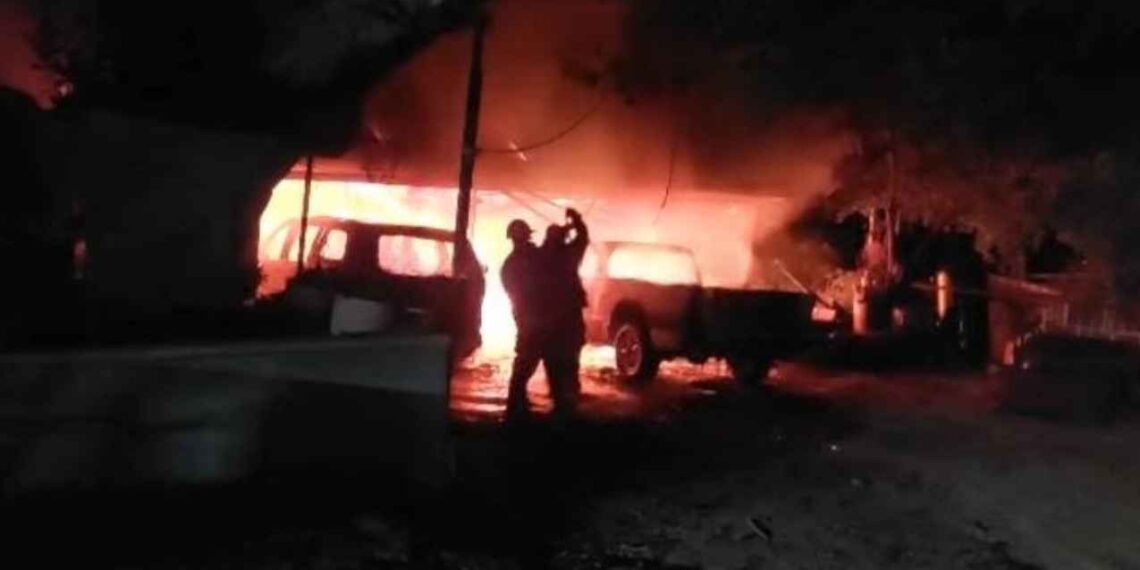 Fuego vivienda San Fernando