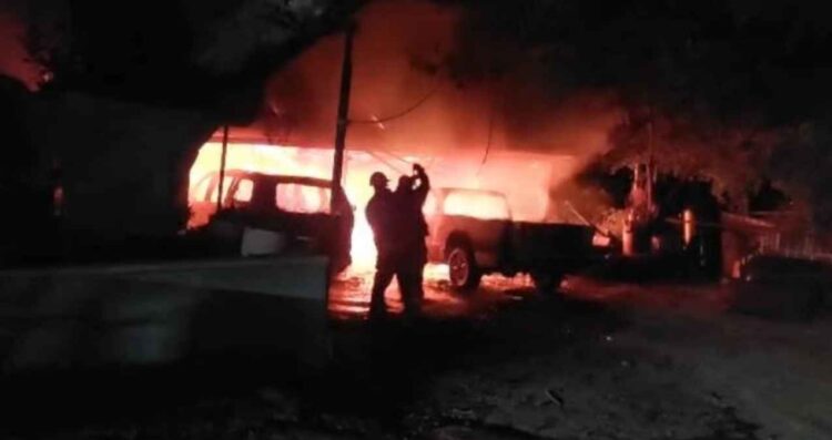 Fuego vivienda San Fernando