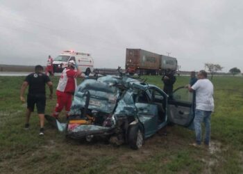 Guardia Estatal atiende accidente en el libramiento Villa Manuel-González con al menos 4 heridos