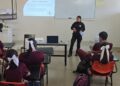 Lleva Guardia Estatal de Género plática para prevenir violencia en el noviazgo a secundaria de Ciudad Madero, Tamaulipas