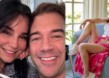 Martha Higareda presume su pancita de embarazo en fotos capturadas por su esposo