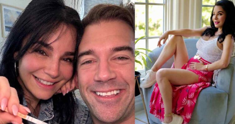 Martha Higareda presume su pancita de embarazo en fotos capturadas por su esposo