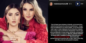 Melanie Carmona aclara su postura ante conflicto familiar de Alicia Villarreal