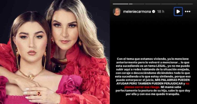 Melanie Carmona aclara su postura ante conflicto familiar de Alicia Villarreal