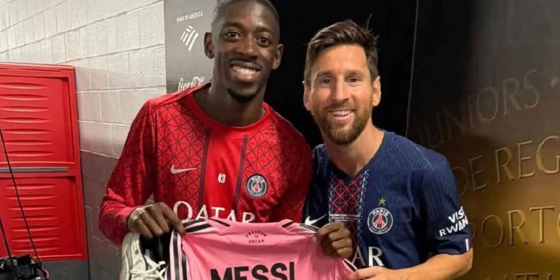 Messi y Dembélé se reencuentran tras goleada del PSG a Inter Miami