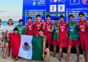 México avanza en el Mundial Sub-17 de handball de playa tras vencer a Islas Cook