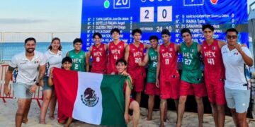 México avanza en el Mundial Sub-17 de handball de playa tras vencer a Islas Cook