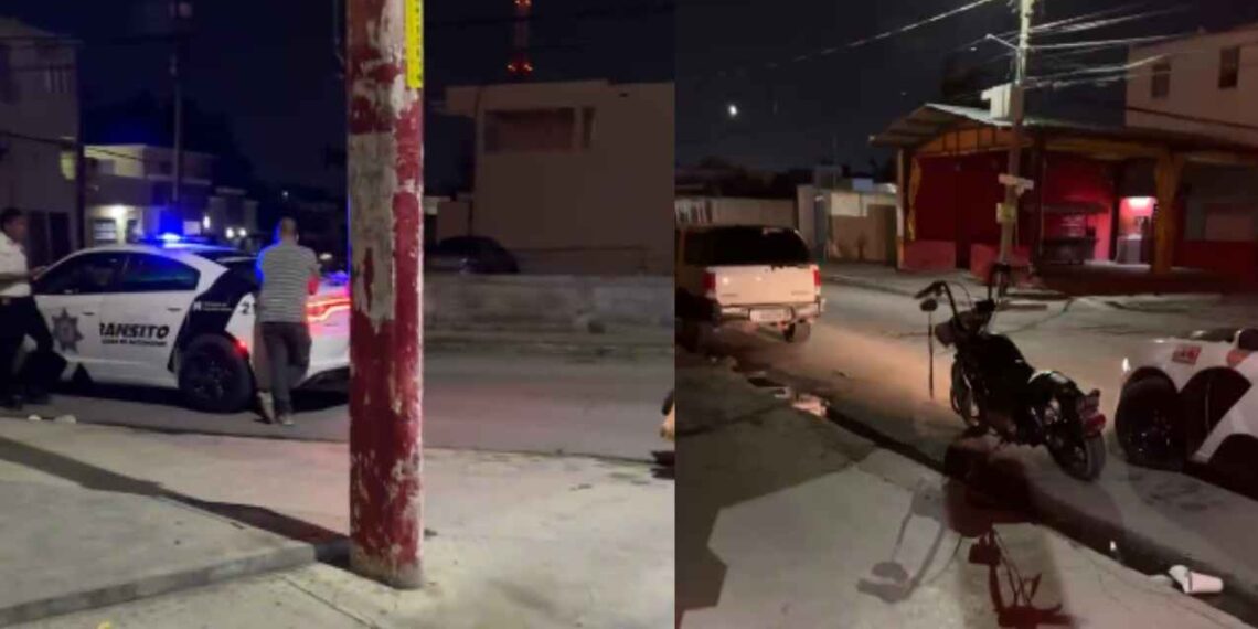 Motociclista atropella masculino Matamoros