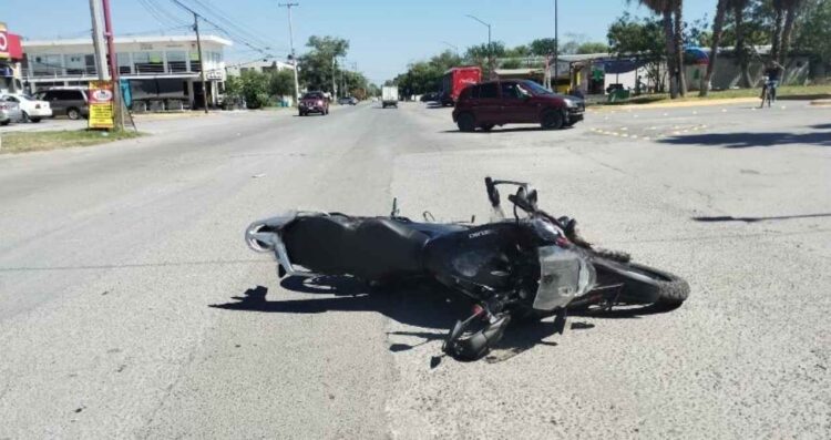 Motociclista lesionado Montemorelos