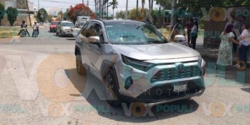 Motociclista resulta herido tras choque en Ciudad Victoria, Tamaulipas