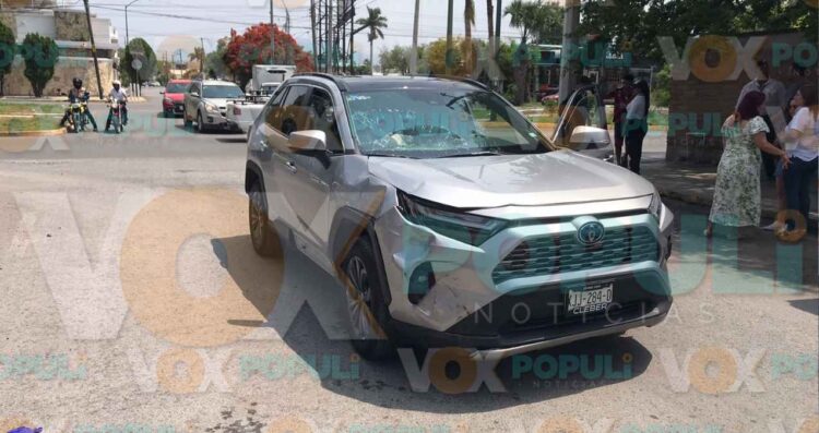Motociclista resulta herido tras choque en Ciudad Victoria, Tamaulipas
