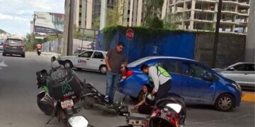 Motociclistas heridos Nuevo León