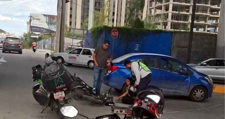 Motociclistas heridos Nuevo León