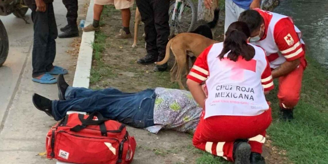 Mujer lesionada Mante