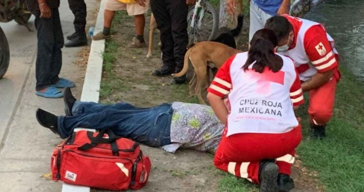 Mujer lesionada Mante