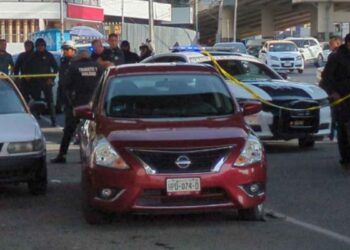 Pelea entre taxistas termina en homicidio en Pachuca