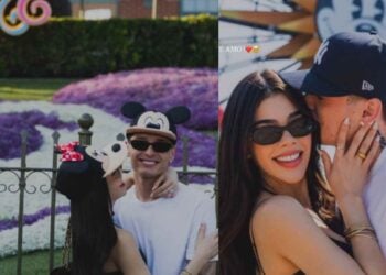 Peso Pluma y Kenia Os disfrutan juntos de un día en Disneyland