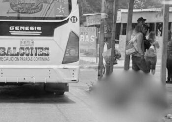 Hombre caída transporte público Reynosa