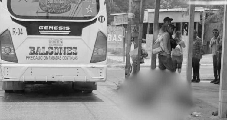 Hombre caída transporte público Reynosa